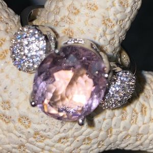 💕 Gorgeous Pink Kunzite Handcrafted 925 Silver vintage-look ring